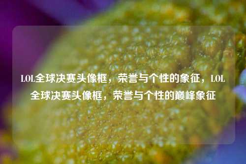 LOL全球决赛头像框，荣誉与个性的象征，LOL全球决赛头像框，荣誉与个性的巅峰象征