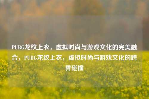PUBG龙纹上衣，虚拟时尚与游戏文化的完美融合，PUBG龙纹上衣，虚拟时尚与游戏文化的跨界碰撞