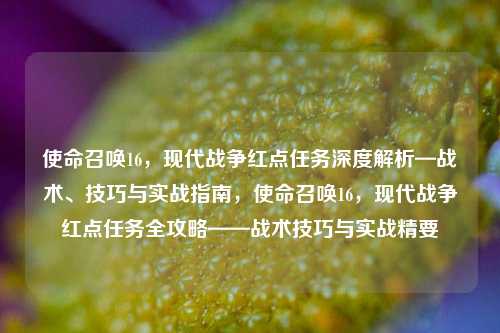 使命召唤16，现代战争红点任务深度解析—战术、技巧与实战指南，使命召唤16，现代战争红点任务全攻略——战术技巧与实战精要