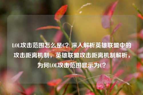 LOL攻击范围怎么是C？深入解析英雄联盟中的攻击距离机制，英雄联盟攻击距离机制解析，为何LOL攻击范围显示为C？