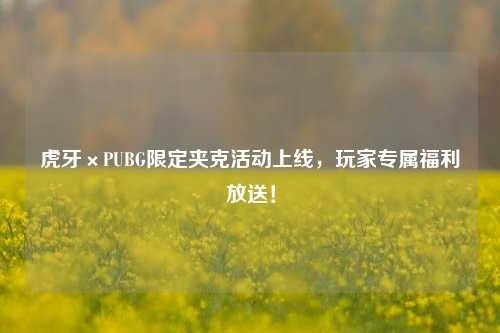 虎牙×PUBG限定夹克活动上线，玩家专属福利放送！
