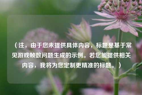 （注，由于您未提供具体内容，标题是基于常见游戏帧数问题生成的示例。若您能提供相关内容，我将为您定制更精准的标题。）