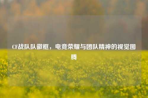 CF战队队徽框，电竞荣耀与团队精神的视觉图腾