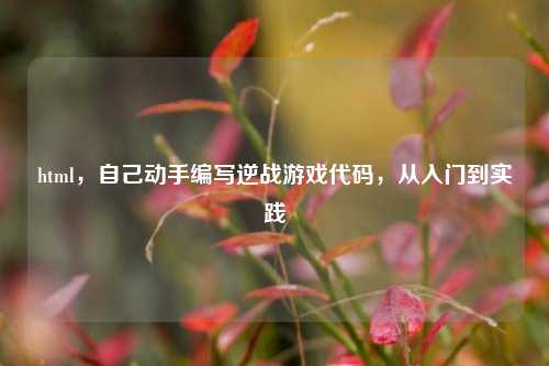 html，自己动手编写逆战游戏代码，从入门到实践