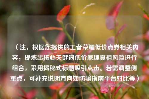 （注，根据您提供的王者荣耀低价点券相关内容，提炼出核心关键词低价原理真相风险进行组合，采用揭秘式标题吸引点击。若需调整侧重点，可补充说明方向如防骗指南平台对比等）